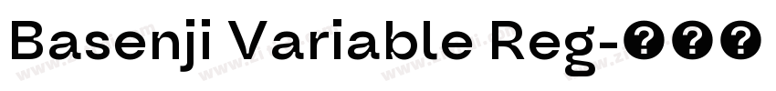 Basenji Variable Reg字体转换